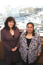 Donna Kramer and Hazel Carganilla (right)